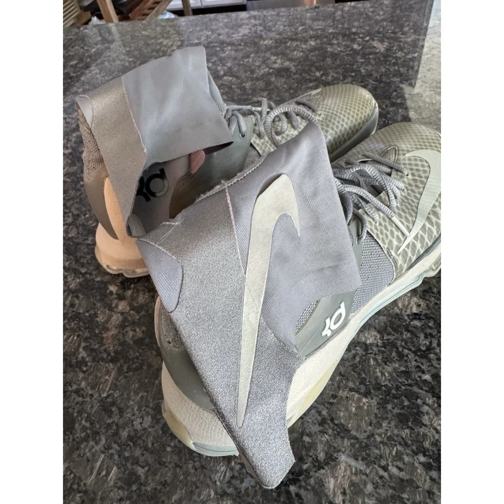 Nike KD‎ 8 Elite Wolf Gray Mens Size 11.5 Basketball Athletic Shoes Sneakers